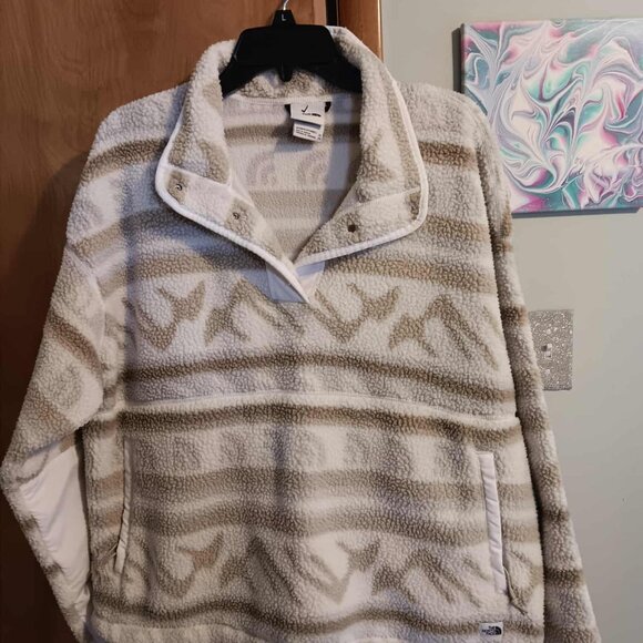 The North Face Printed Cragmont Fleece 1/4 Snap Pullover Size XL Women's - Picture 1 of 1